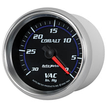 Load image into Gallery viewer, AutoMeter 7984 GAUGE, VACUUM, 2 5/8", 30INHG, MECHANICAL, COBALT