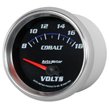 Load image into Gallery viewer, AutoMeter 7991 GAUGE, VOLTMETER, 2 5/8", 18V, ELECTRIC, COBALT