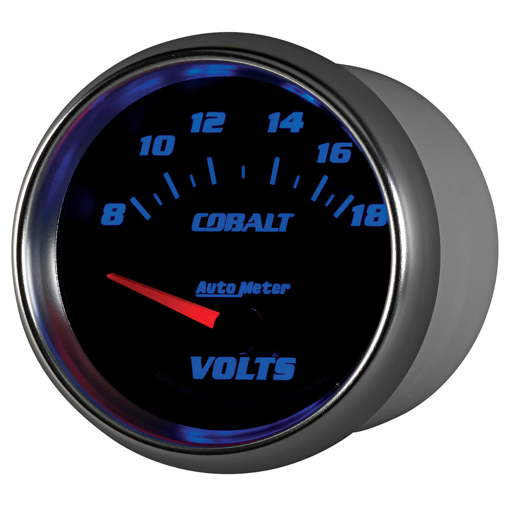 AutoMeter 7991 GAUGE, VOLTMETER, 2 5/8", 18V, ELECTRIC, COBALT