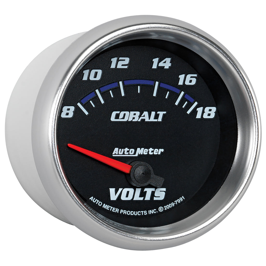 AutoMeter 7991 GAUGE, VOLTMETER, 2 5/8", 18V, ELECTRIC, COBALT