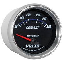 Load image into Gallery viewer, AutoMeter 7991 GAUGE, VOLTMETER, 2 5/8", 18V, ELECTRIC, COBALT