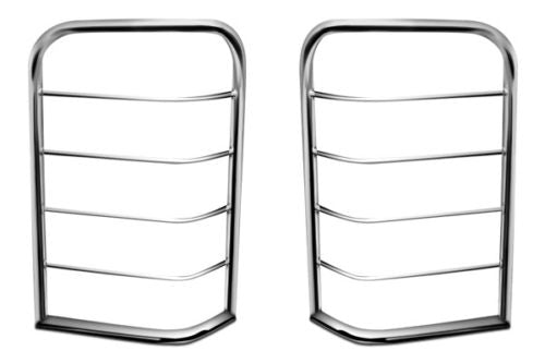 Black Horse Off Road 7DGDK05SS Tail Light Guards for Select Dodge Dakota