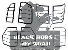 Load image into Gallery viewer, Black Horse Off Road 7G076006A Tail Light Guards for Select Dodge Ram 1500, Dodge Ram 2500, Dodge Ram