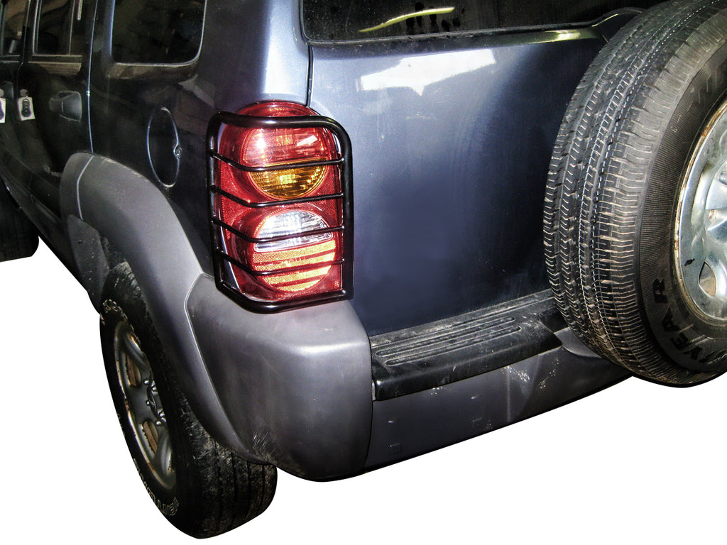 Black Horse Off Road 7G086106A Tail Light Guards for Select Jeep Liberty