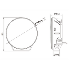 Load image into Gallery viewer, 7In-Multifunction-60W-Led-Spotlight-Round-Post-Mount