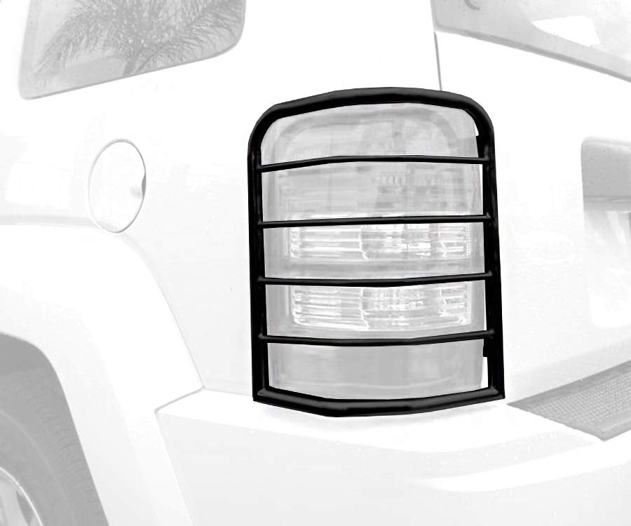 Black Horse Off Road 7JP406A Tail Light Guards for Select Jeep Liberty