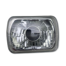 Load image into Gallery viewer, 7X6in-Rectangle-Diamond-Cut-Lens-With-Domed-Center-Projector-Aim-Holds-H4-Bulb