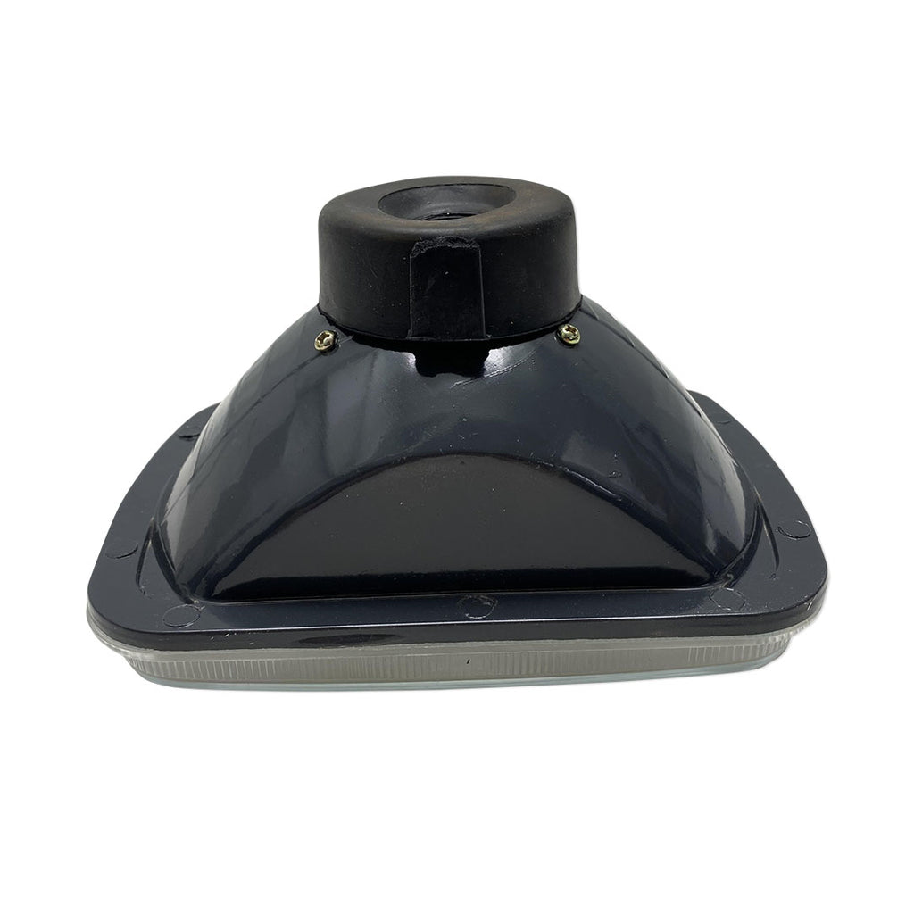 7X6in-Rectangle-Diamond-Cut-Lens-With-Domed-Center-Projector-Aim-Holds-H4-Bulb
