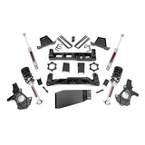 Rough Country 26431 7.5 Inch Suspension Lift Kit Lifted Struts 07-13 Silverado/Sierra 1500