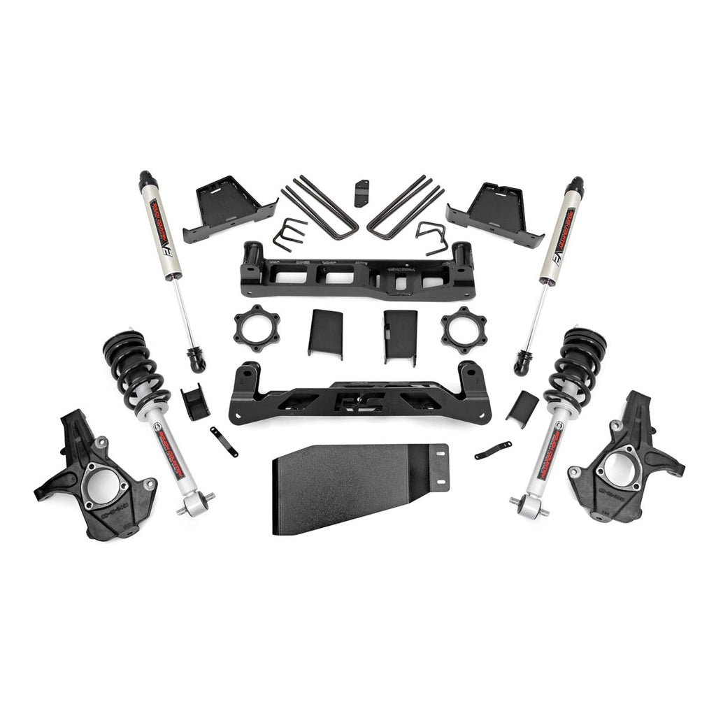 7.5-Inch-Suspension-Lift-Kit-Lifted-Struts--V2-Shocks-07-13-SilveradoSierra-1500-Rough-Country