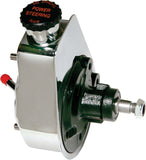 BORGESON 800311 P/S Pump; Saginaw Self Contained; Chrome; GM Pressure