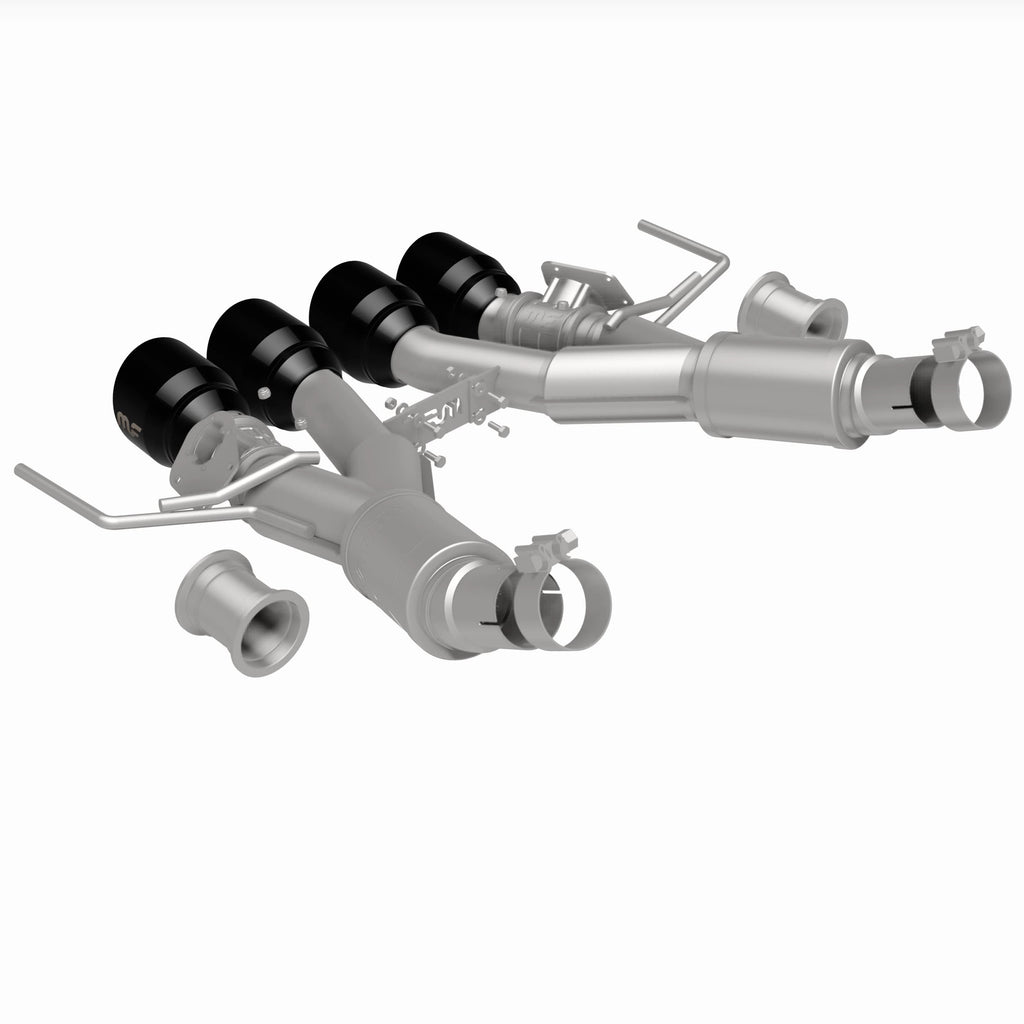 MagnaFlow Exhaust Products 19581 NEO Series Black Chrome Tips Axle Back System for Select Chevrolet Corvette