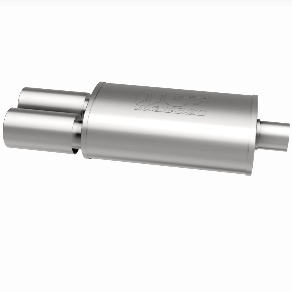 MagnaFlow Exhaust Products 14816 Straight-Through Performance Muffler; 2.25/3.5in. Center/Dual; 5x14x8 Body