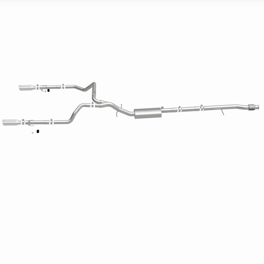 MagnaFlow Exhaust Products 19471 Street Series Polished Cat-Back System for Select Chevrolet Silverado 1500, Chevrolet Silverado LTD, GMC Sierra 1500, GMC Sierra Limited