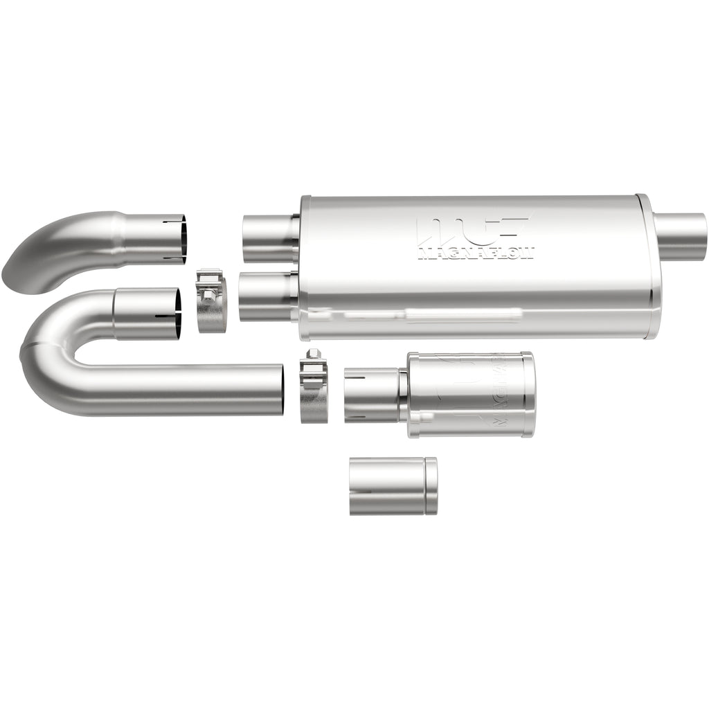 MagnaFlow Exhaust Products 14006 Universal xMOD Performance Muffler; 2.5in. Offset/Dual; 5x18x8 Body