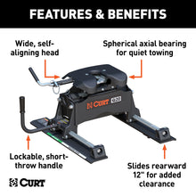 Load image into Gallery viewer, CURT 16536 CURT 16536 Q20 5th Wheel Slider Hitch for Short Bed Trucks; 20;000 lbs - Truck Part Superstore