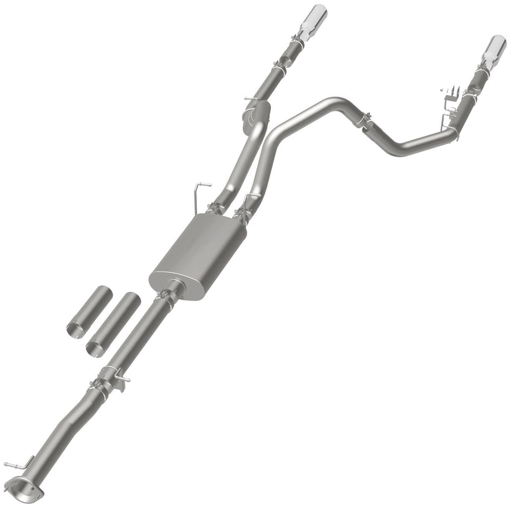 MagnaFlow Exhaust Products 19027 Street Series Polished Cat-Back System for Select Chevrolet Silverado HD, Chevrolet Silverado HD, GMC Sierra HD, GMC Sierra HD