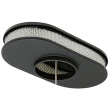 Load image into Gallery viewer, 8-38-X-15-In.-Oval-Aluminum-Air-Cleaner-Set;-Plain--Black-Finish