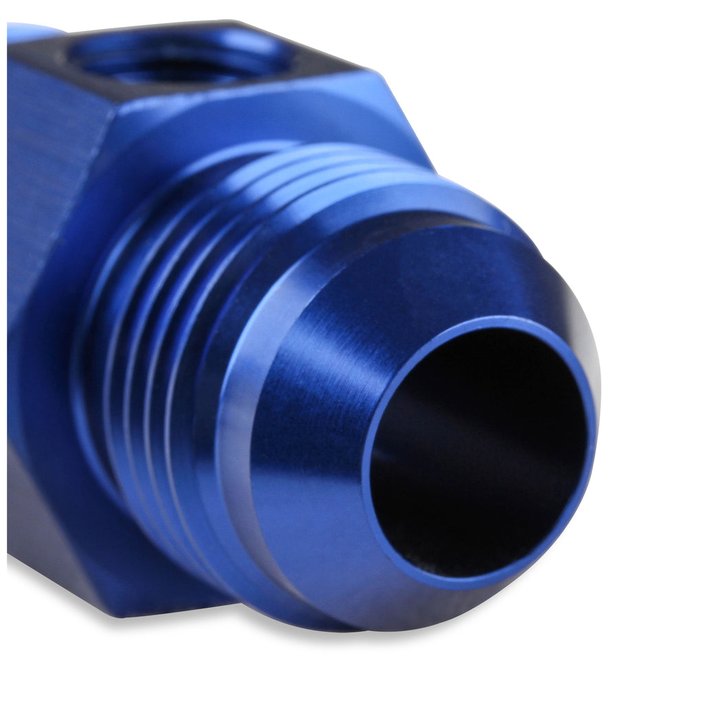 -8-An-Male-To--8-An-Male-Fuel-Pressure-Gauge-Adapter-With-18-Inch-Npt-Port---Blue