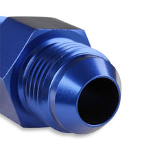 Load image into Gallery viewer, -8-An-Male-To-38-Inch-Npt-Male-Fuel-Pressure-Gauge-Adapter-With-18-Inch-Npt-Port---Blue