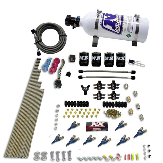 8-Cyl-Alcohol-Nitrous-Kit-(250-550Hp)-W5Lb-Bottle