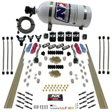 Load image into Gallery viewer, 8-Cyl-Dry-Direct-Port-Dual-Stage-4-Solenoids-Nitrous-Kit-(200-600Hp)-W10Lb-Bottle