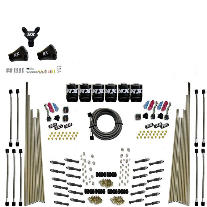 8-Cyl-Dry-Direct-Port-Three-Stage-6-Solenoids-Nitrous-Kit-(200-600Hp)-WO-Bottle
