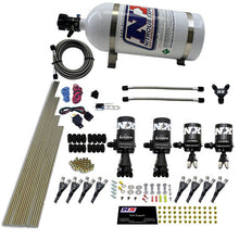 Load image into Gallery viewer, 8-Cyl-Shark-Direct-Port-4-Solenoids-Nitrous-Kit-(200-600Hp)-W10Lb-Bottle