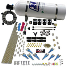 Load image into Gallery viewer, 8-Cyl-Shark-Direct-Port-4-Solenoids-Nitrous-Kit-(200-600Hp)-W15Lb-Bottle