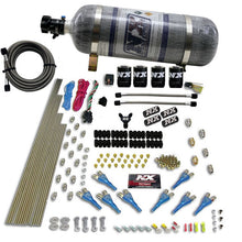 Load image into Gallery viewer, 8-Cyl-Shark-Direct-Port-4-Solenoids-Nitrous-Kit-(200-600Hp)-WComposite-Bottle