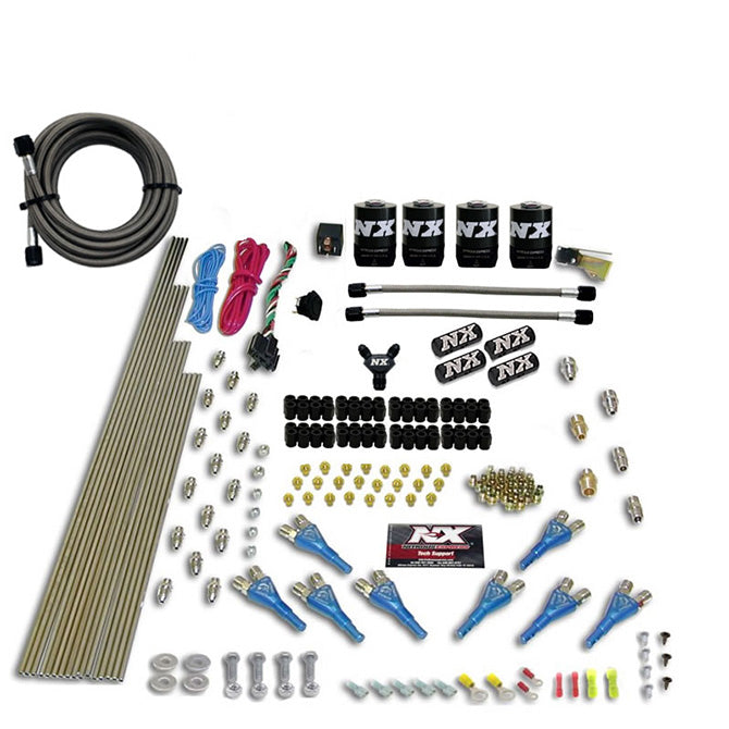 8-Cyl-Shark-Direct-Port-4-Solenoids-Nitrous-Kit-(200-600Hp)-WO-Bottle