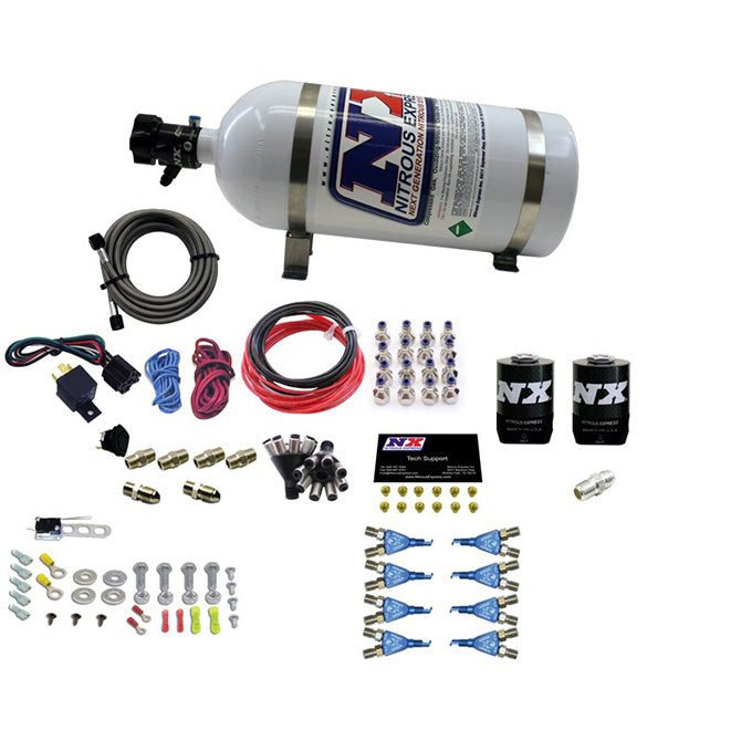 8-Cyl-Soft-Line-Shark-Rail-Nitrous-Kit-W10Lb-Bottle-Pushloc