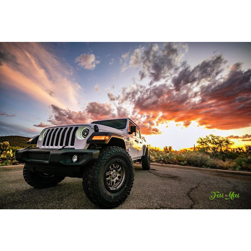 ~(8-Lbs.-20X14x10)~-Oracle-Lighting-Oculus-Bi-Led-Projector-Headlights-For-Jeep-Jl--Jt---Satin-Silver