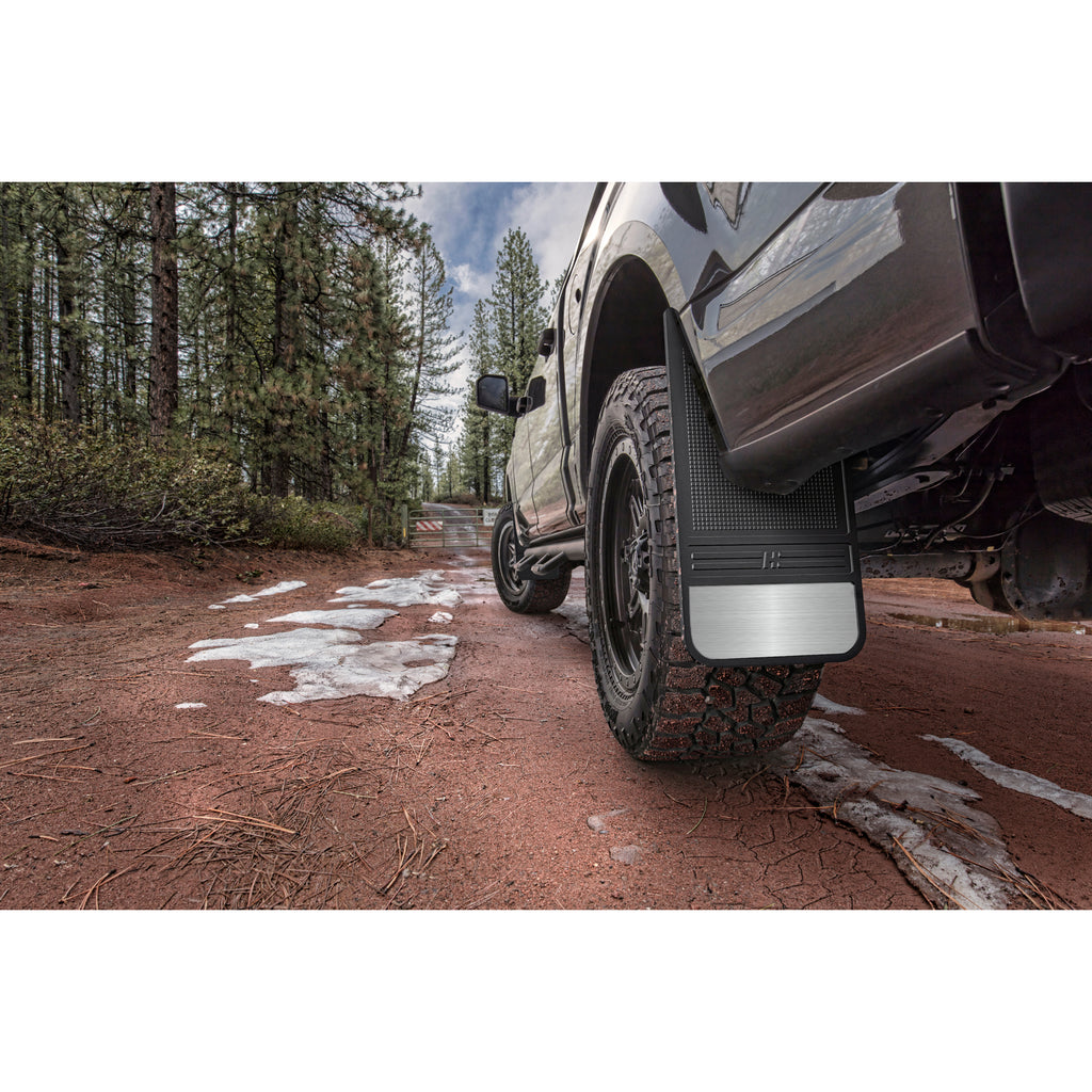 ~(8-Lbs.-23X12x1)~-Muddog-Mud-Flapsrubber-Rear-Mud-Flaps---12In-W-Weightrubberblack