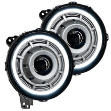 Load image into Gallery viewer, ~(8-Lbs.-20X14x10)~-Oracle-Lighting-Oculus-Bi-Led-Projector-Headlights-For-Jeep-Jl--Jt---Satin-Silver