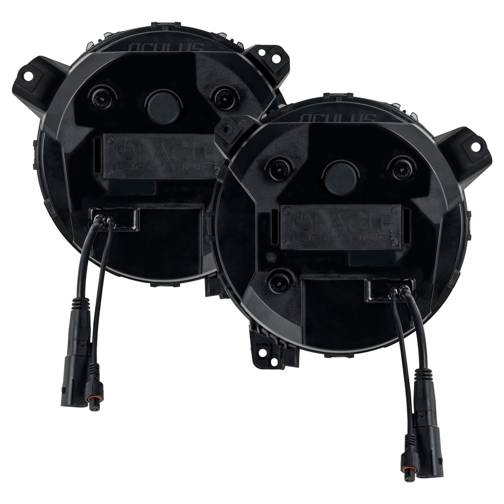 ~(8-Lbs.-20X14x10)~-Oracle-Lighting-Oculus-Bi-Led-Projector-Headlights-For-Jeep-Jl--Jt---Satin-Silver