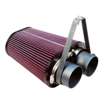 Load image into Gallery viewer, ~(8-Lbs.-24X15x14)~-Cold-Air-Intake-For-88-95-Bronco-F-150-F-250-F-350-Red-Oiled-Filter-S-B