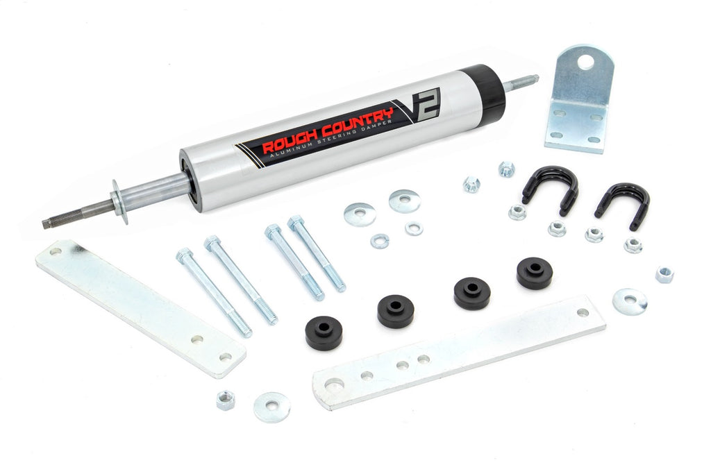 Rough Country 8734270 Steering Stabilizer for Select Ford Bronco, Ford F-150, Ford F-250, Ford F-350