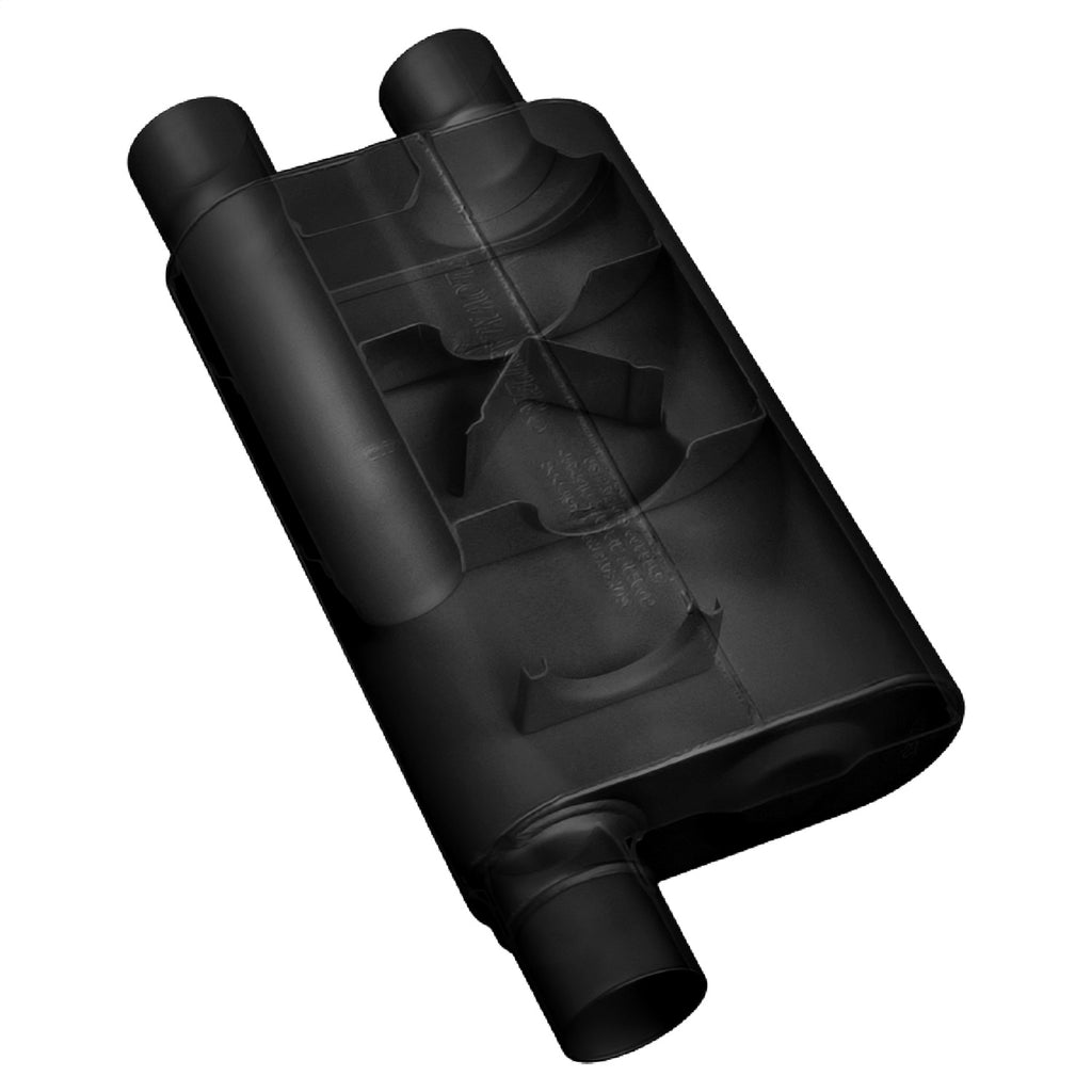 80-Series-Crossflow-Muffler-2.50In-In-(O)--Out-(D)-V8-Only-16-Gauge-409S-Ss-.