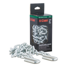 Load image into Gallery viewer, CURT 80011 48" Safety Chain with 2 S-Hooks (2,000 lbs, Clear Zinc, Packaged)