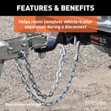 Load image into Gallery viewer, CURT 80020 27" Safety Chain with 1 S-Hook (2,000 lbs, Clear Zinc)