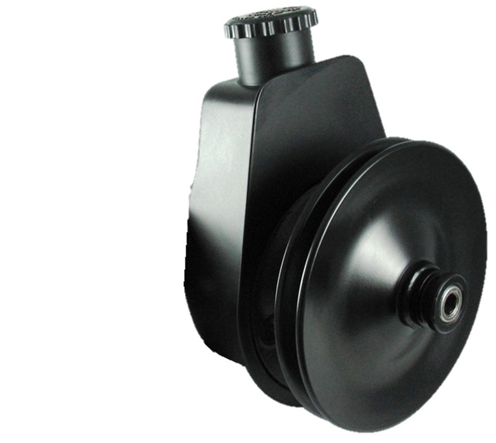 Borgeson 800329 Saginaw Self Contained P/S Pump  Black With Straight Return Tube.