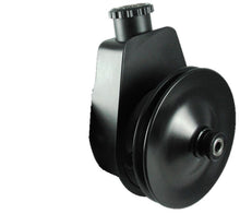 Load image into Gallery viewer, Borgeson 800329 Saginaw Self Contained P/S Pump  Black With Straight Return Tube.