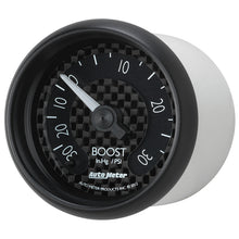 Load image into Gallery viewer, AutoMeter 8003 GAUGE, VAC/BOOST, 2 1/16", 30INHG-30PSI, MECHANICAL, GT