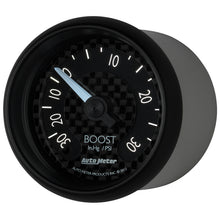 Load image into Gallery viewer, AutoMeter 8003 GAUGE, VAC/BOOST, 2 1/16", 30INHG-30PSI, MECHANICAL, GT