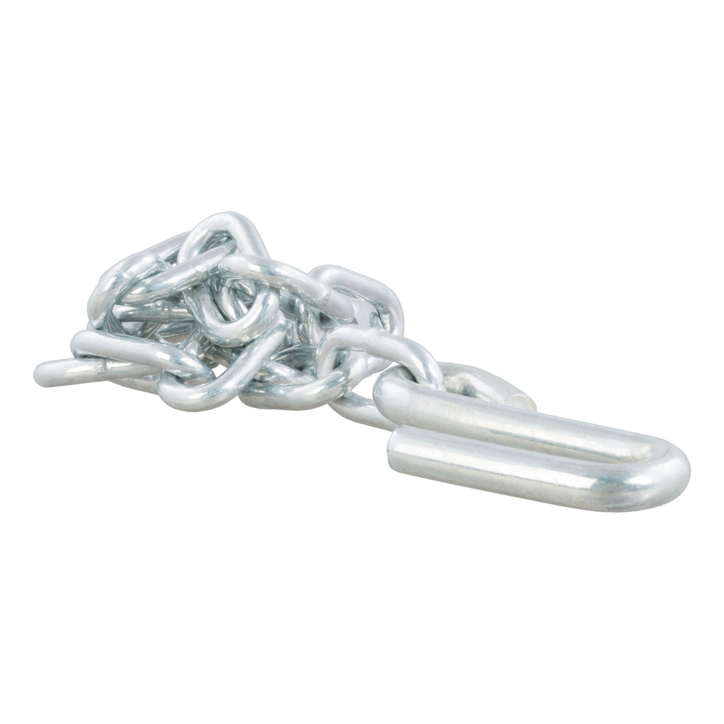 CURT 80040 27" Safety Chain with 1 S-Hook (5,000 lbs, Clear Zinc)