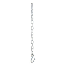 Load image into Gallery viewer, CURT 80040 27" Safety Chain with 1 S-Hook (5,000 lbs, Clear Zinc)