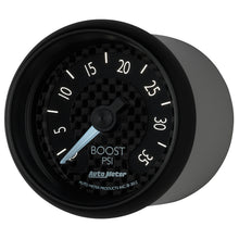 Load image into Gallery viewer, AutoMeter 8004 GAUGE, BOOST, 2 1/16", 35PSI, MECHANICAL, GT