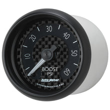 Load image into Gallery viewer, AutoMeter 8005 GAUGE, BOOST, 2 1/16", 60PSI, MECHANICAL, GT