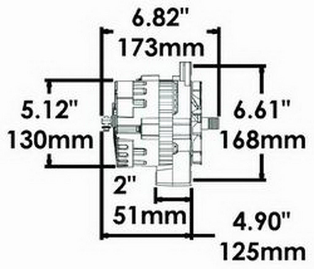 Powermaster Performance 8012 Racing Alternator